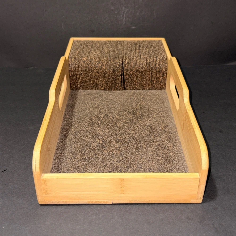 Knife Dock Bamboo Wood with Cork Inserts Dock Knife Organizer Drawer 15